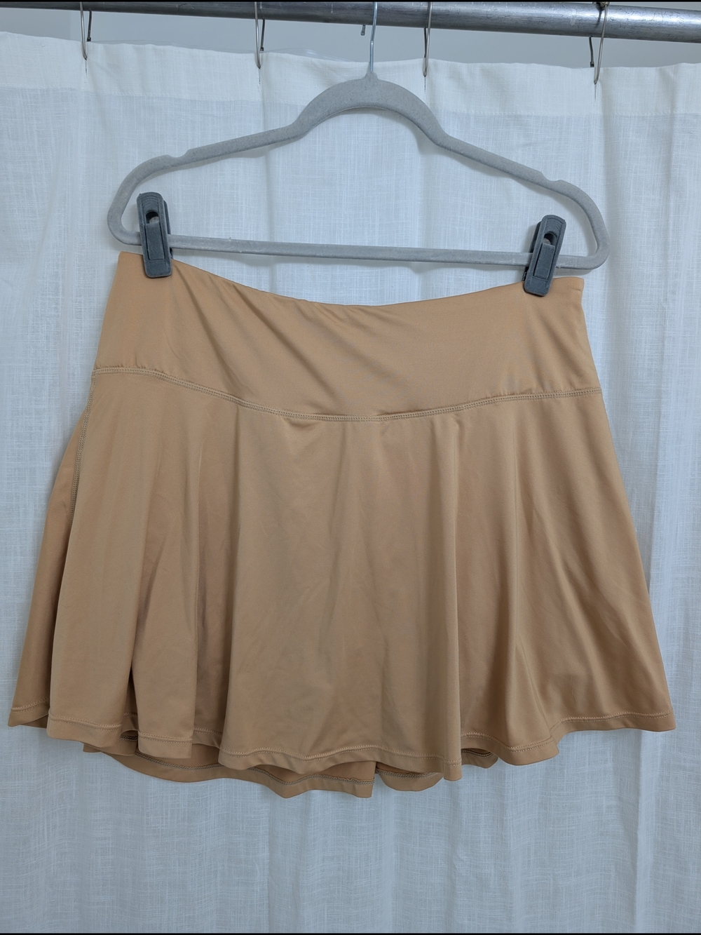 Women’s Tan Athletic Tennis Skort XXL Built In Shorts Activewear